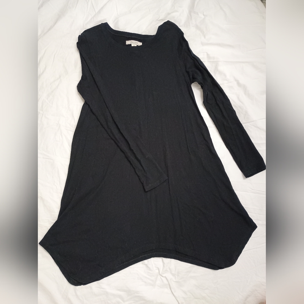 Black Long Sleeve Tunic Dress